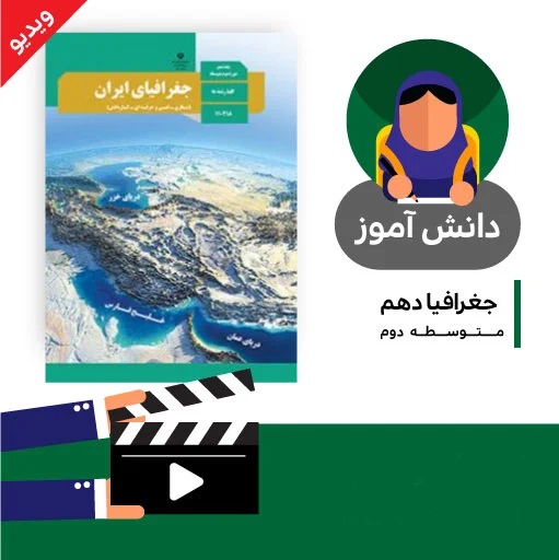 آموزش درس (ویژگیهای جمعیت ایران بخش اول) کتاب جغرافیای دهم متوسطه به صورت فایل انیمیشن